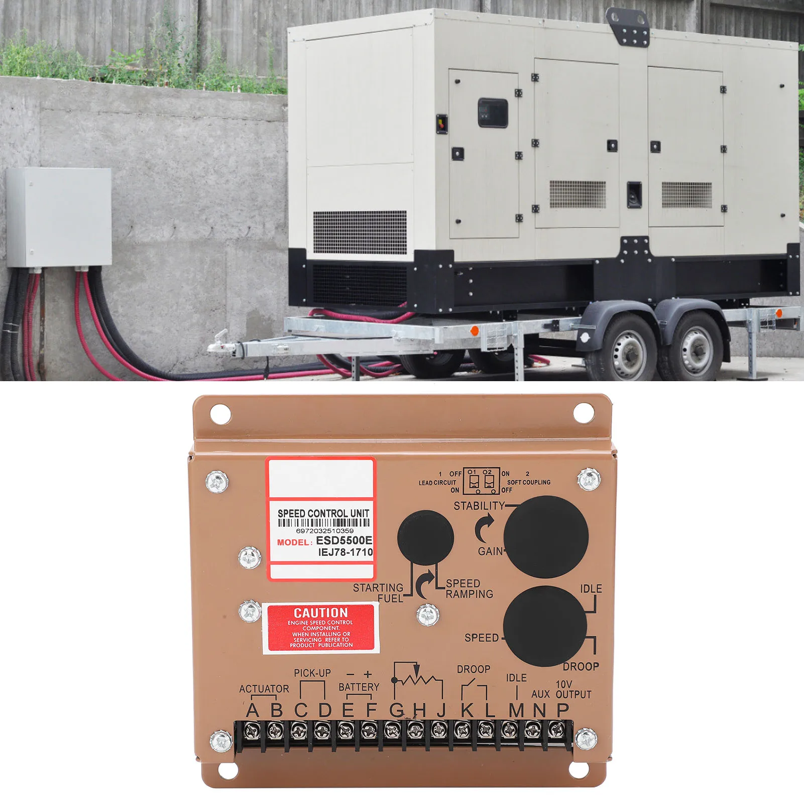 

Электронный регулятор скорости ESD5500e, регулятор скорости двигателя, генератор, электронный модуль управления, детали генераторной установки ESD5500e 12 В/24 В