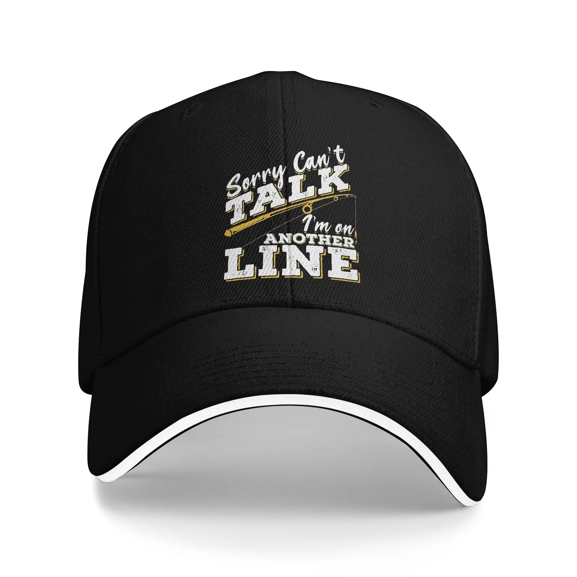 Sorry Can't Talk I'm On My Other Line Merch Unisex Baseball Caps  Trucker Hat Unique Design Daily Headwear Fit Snapback Cap