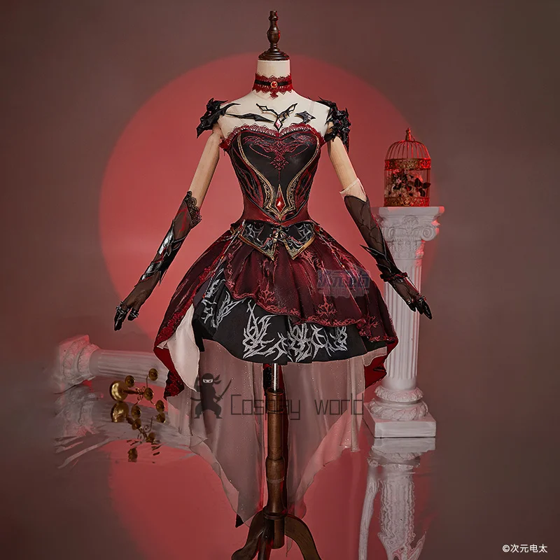 

Женский костюм для косплея Game Love and Deepspace Heroines Abysm Sovereign, красное платье, наряд в стиле аниме, карнавальная одежда для Хэллоуина