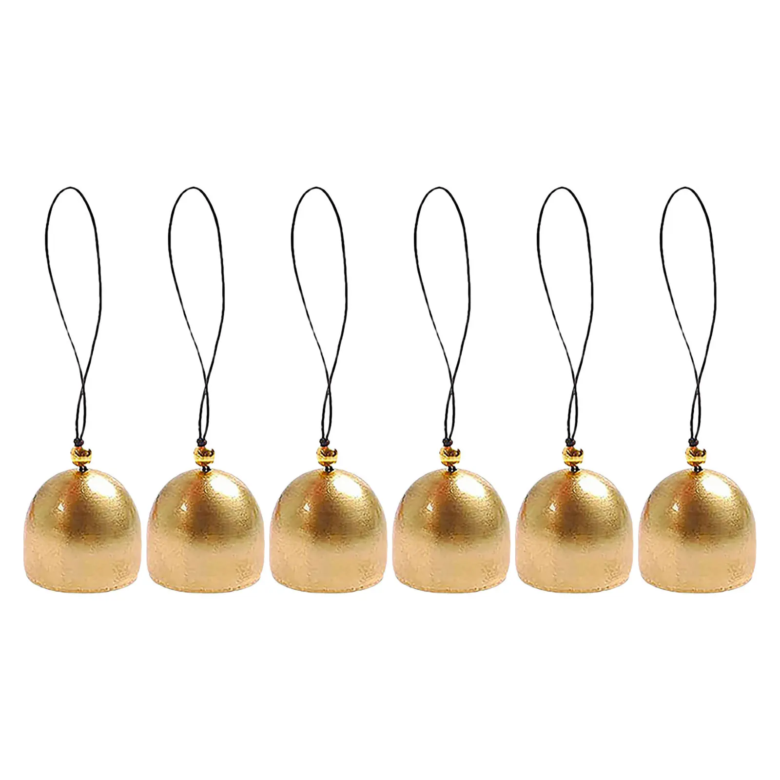 

6 Pcs Christmas Tree Hanging Bell DIY Bells for Door Doors Chime Decor Jingle Ornaments Doorbell Pendant