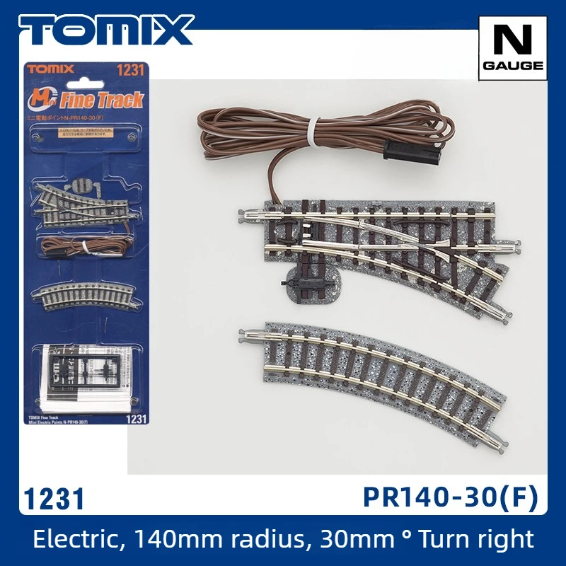TOMIX N Scale 1/160 Model Train Tracks Manual and Electric Turnouts Safety Siding Crossover and Diorama Scene Decorations