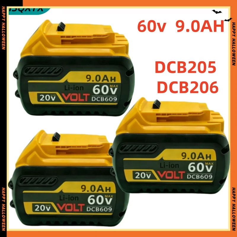 

100% Оригинальная батарея 20В/60В 9Ач MAX FlexVolt для электроинструментов DCB606 DCB205 DCB206 DCB209 DCB182