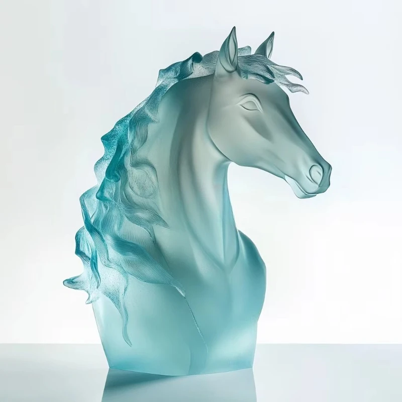 

Gift boxes and logos hand-carved home decor, ornaments crystal horse ornaments