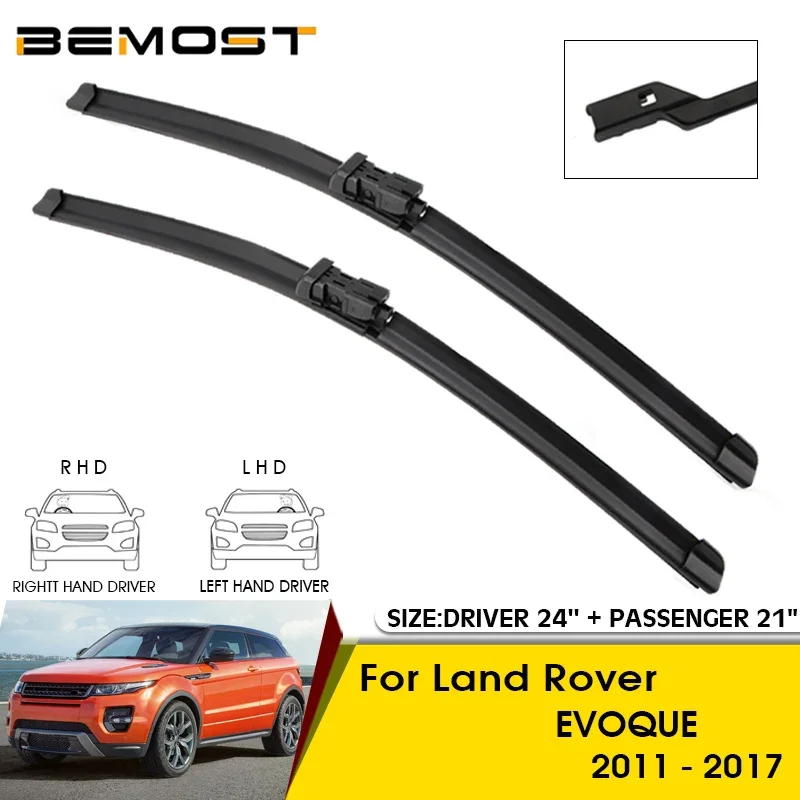 

Car Wiper Blade For Land Rover Evoque 2011-2017 Auto Windshield Windscreen Front Window Wipers Blades 24"+21" Car Accessories