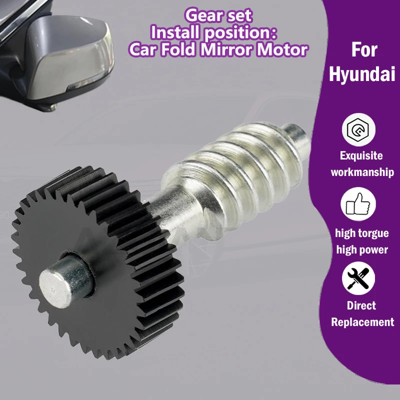 

Car Exterior Auxiliary power folding mirror R L motor 34T gear sets For Hyundai Grandeur Azera MK6/Tucson MK4/ix25 Creta MK2 R L