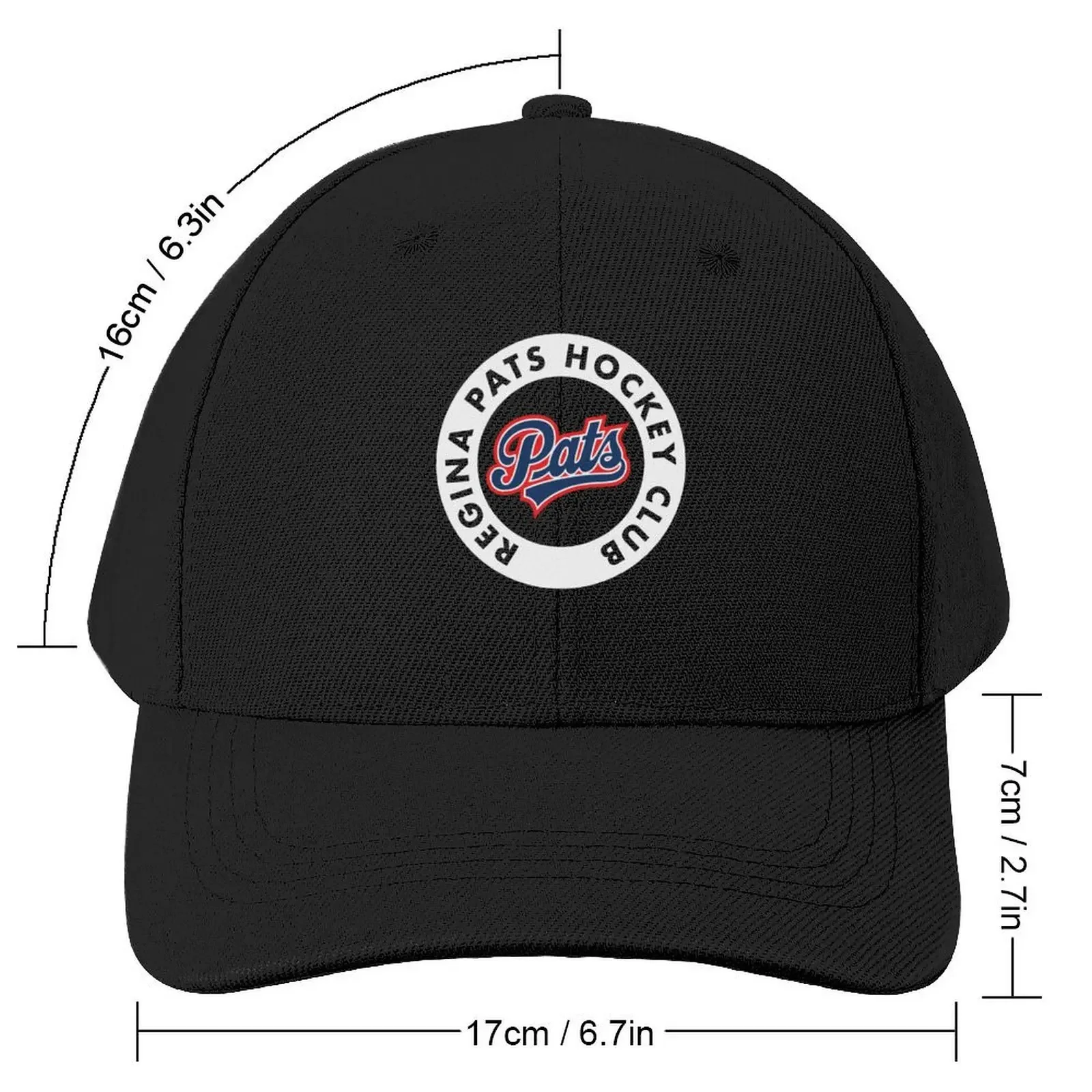 Regina Pats Hockey Club White Baseball Cap Sun Cap Ball Cap fishing hat Gentleman Hat For Girls Men's