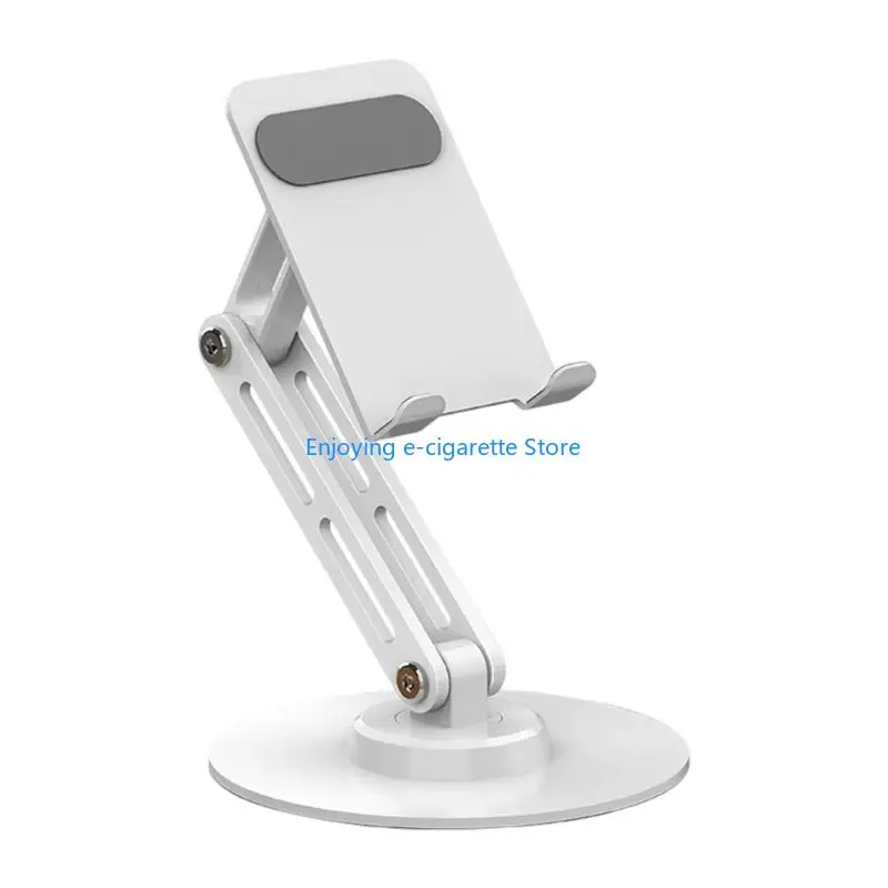 Portable Foldable Phone & Tablet Stand With 360 Degree Rotations & Adjustable Height Not Slip Rack for Home Office Use Y4QF