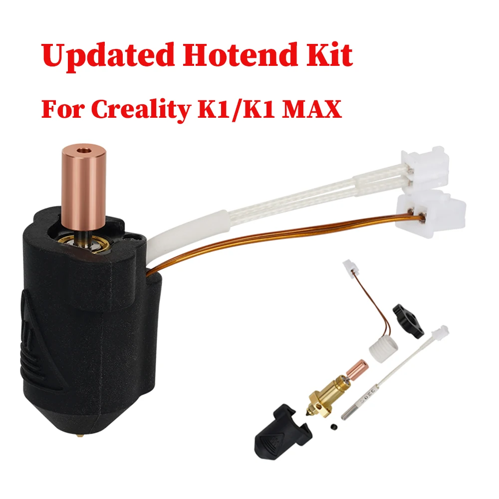 

Updated Hotend KIT For K1 HOTEND For Creality K1/K1 MAX Ceramic Heating Block Kit 300°C Extruder For Creality K1 3D printer