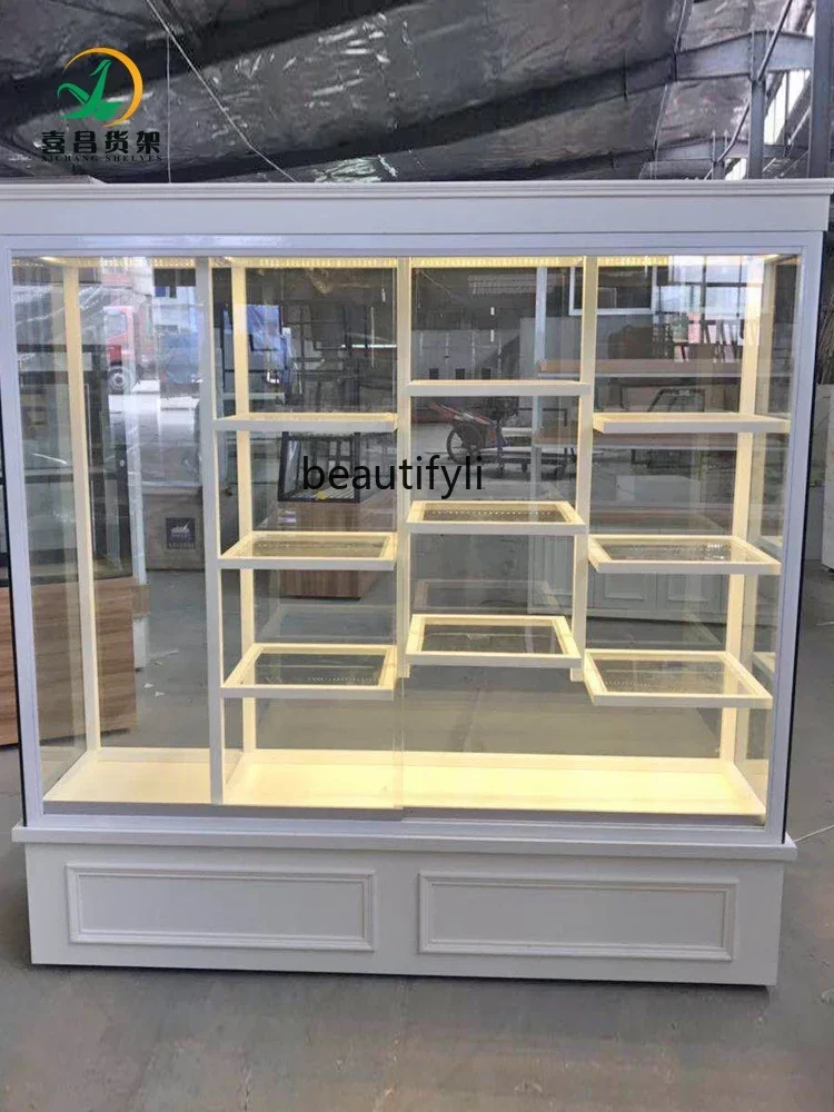 Cake Shop Cake Model Cabinet Display Rack Bread Cabinet Display Cabinet Glass Commercial Window