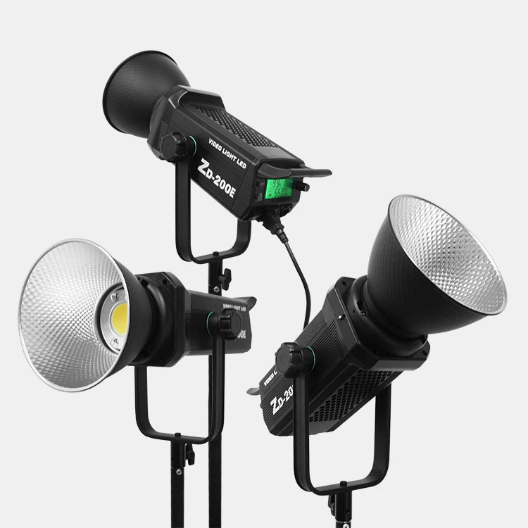 

200W LED Photography Light 2700-7500K Stepless Dimming Camera Light Studio Spot Fill Light Professional Photographic Equipment