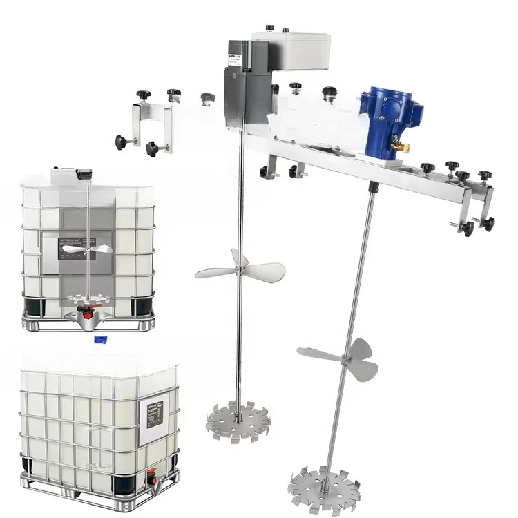 Easy to operate 260 gallon hand sanitizer mixer 1000L 1 ton IBC bucket electric lift liquid mixer mixer
