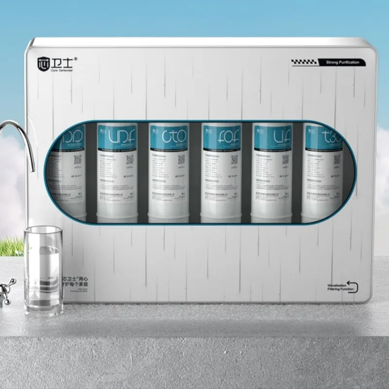 Household water purifier for direct drinking, kitchen tap water pre-filter, under-sink type, seven-stage ultrafiltration system