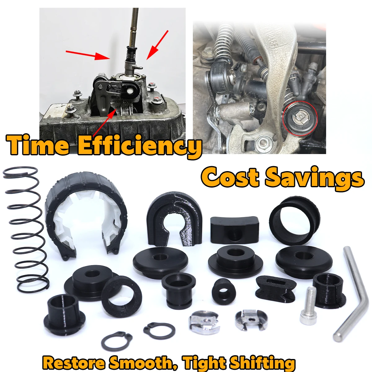 

21Pcs For Seat Alhambra 2003-2010 Transmission Repair Set Upgrade Bushing MT Gearbox Enhance Shifter Lever Selector Overhaul Kit