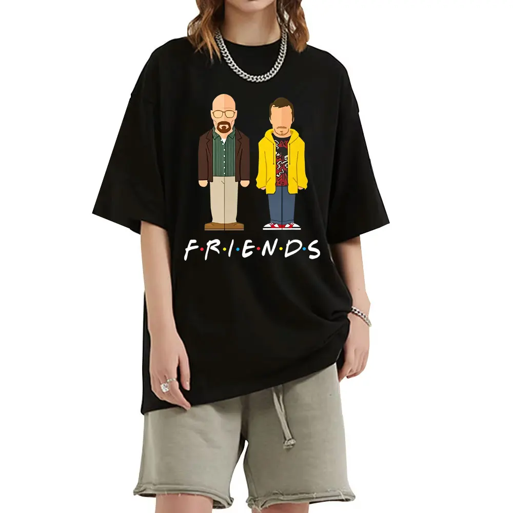 TV Series Breaking Bad Graphic T-shirt Jesse Pinkman Heisenberg Walter Friends Streetwear Men Women Fashion Oversized T Shirts