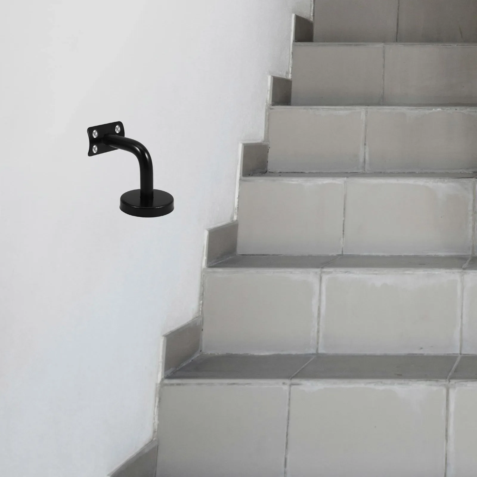 

5Pcs AntiCorrosion Solid Stainless Steel Handrail Wall Mounting Bracket Supports Black For Gym Office Building