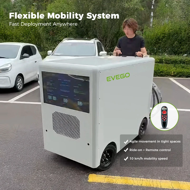 Portable Battery Charging Station Off-Grid Solar Battery Storage System 200kWh Mobile Charging Pile for Electric Vehicles