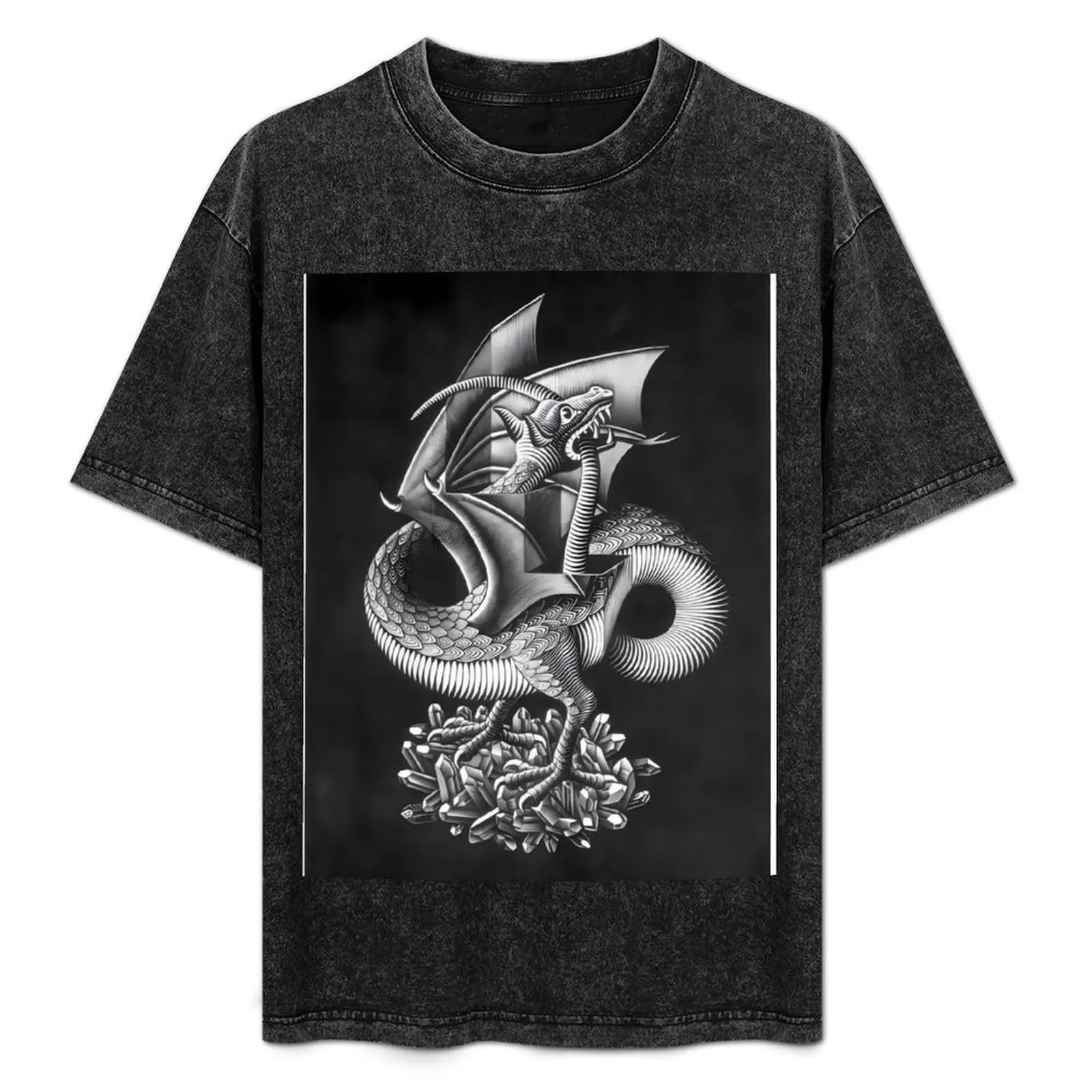 M.C. Escher - Dragon T-Shirt customs design your own sweat men workout shirt