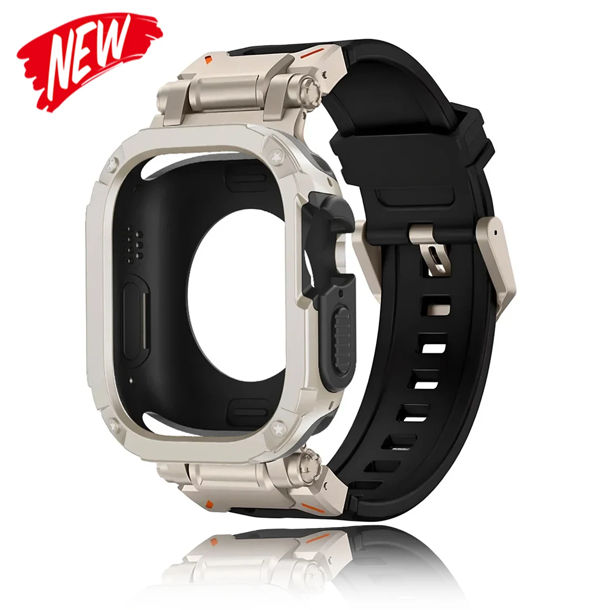 2026 Armband+TPU-Hülle für Apple Watch Band Ultra 3/2 49mm 11 10 46 44 45mm Schutzhülle Armband für IWatch Series9 8 7 6 SE