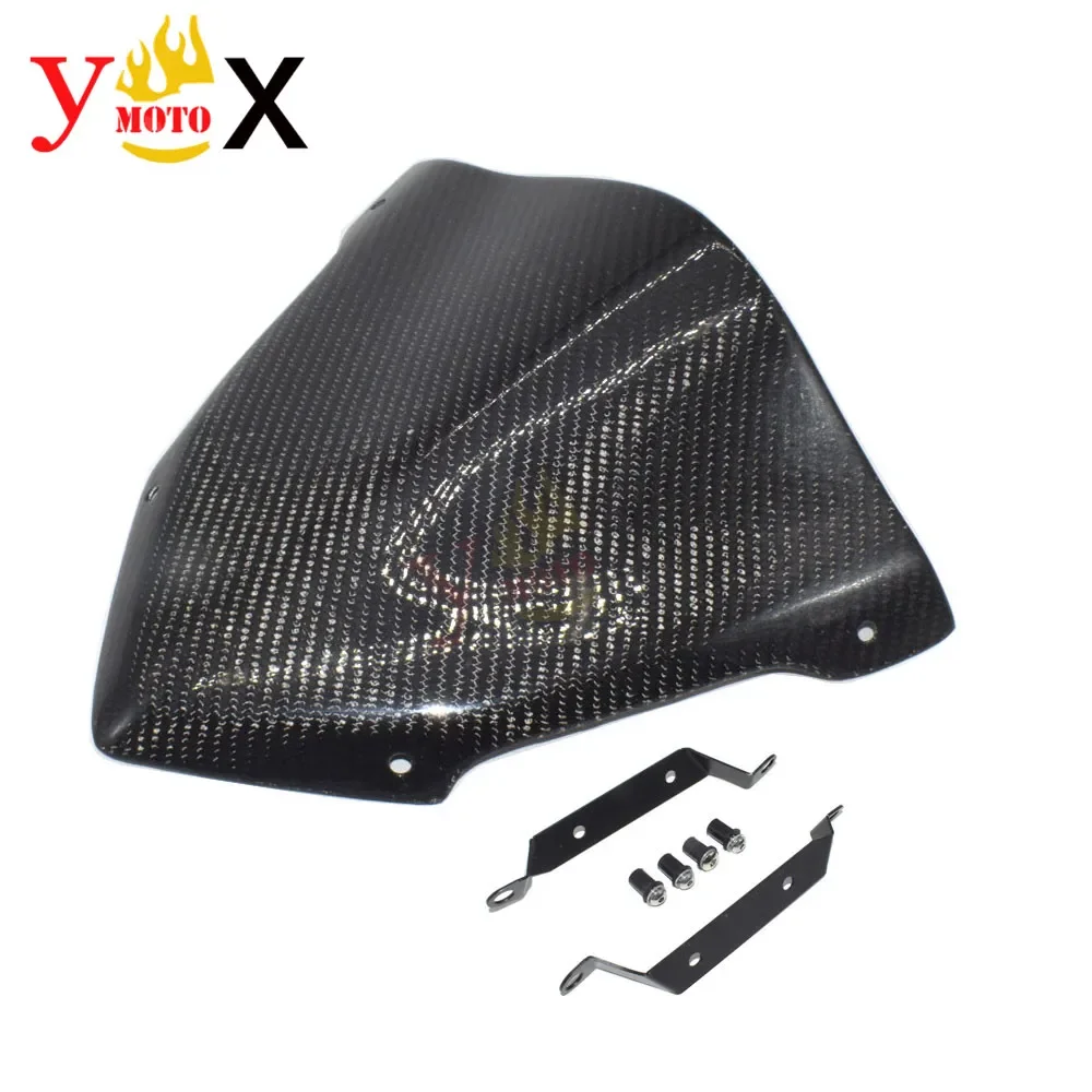 

MT-09 FZ09 14-16 Motorcycle Real Carbon Fiber Windscreen Windshield Deflector W/ Bracket Screw For Yamaha MT09 2014-2016 2015