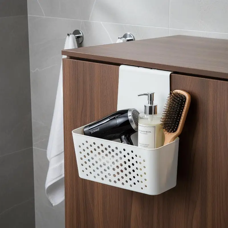 Kitchen Cabinet Door Interior Storage Shelf And Box, Hanging Hook Behind The Door, Kitchen Cabinet Door Basket Shelf Baskets