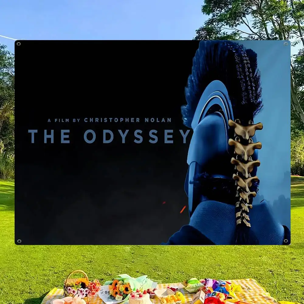 Movie The O-Odyssey 2026 Cartoon Flag Art Science Fiction Room Home Decor Wall Hanging Home Decor Banner