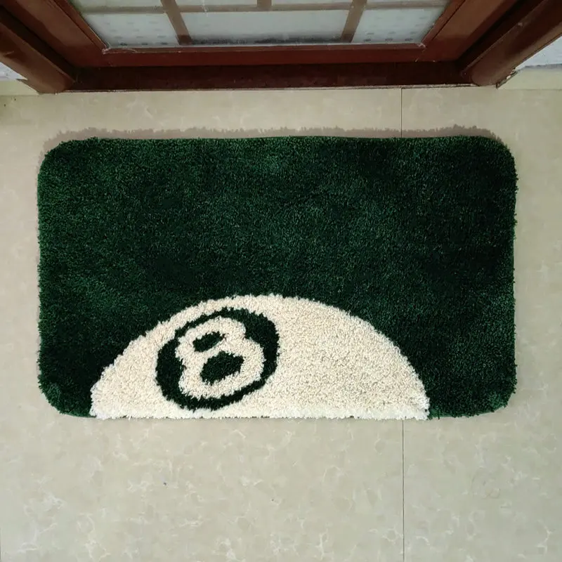 Grün 8 Ball Teppich Fußmatte Rechteck Nicht-slip Bath Matte Weiche Plüsch Fullfy Tufted Teppich Home Decor Wohnzimmer schlafzimmer Boden Matte – Detail 10
