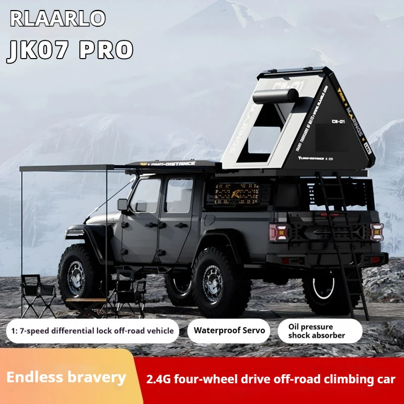 

2.4g Full Scale Remote Control Simulation 1:7jk07pro Professional Rc Four-Wheel Drive Dual Speed Off-Road Climbing Vehicle Model