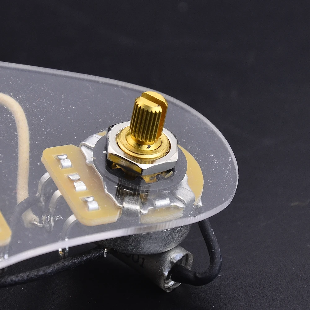 SSS Single Pickups  Loaded Pre-wired Electric Guitar Wiring Harness Prewired Kit ( 3x 250K Brass CTS Pots + 5-Way Switch )