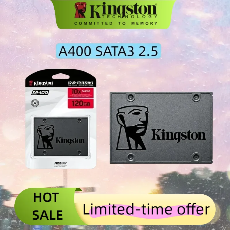Kingston SSD A400 Internal Solid State Drive 2.5 Inch SSDs SATA III HDD 256GB 512GB Hard Disk for Laptop Desktop PC