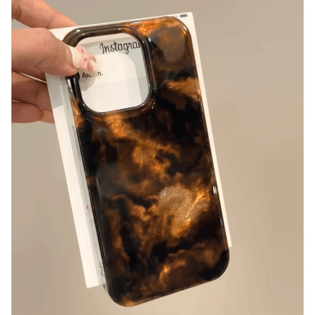 Ámbar otoñal para Apple 15/iPhone13 Feather Shell 12Pro Premium/11puls/Simple 13/x