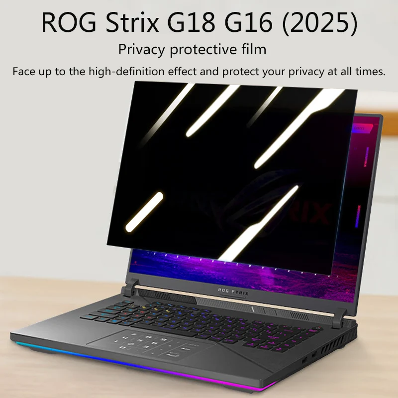 For 18 16 17.3-inch ASUS ROG Strix SCAR G18 G16 notebook peep-proof film 2025 24 privacy protection Strix 16 18 G17 screen film