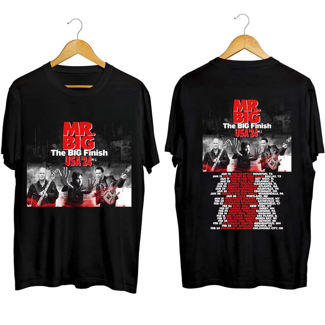 New Popular Mr Big The Big Finish Tour 2024 Gift For Fan S to 5XL T-shirt TMB243