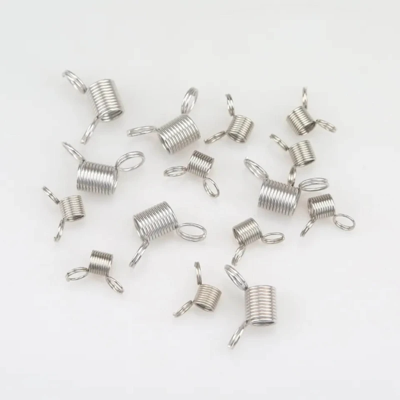 10 Pcs Beads Stopper Mini Spring Clamps Creative Bead Wire Ends Jewelry Making Tool for DIY Handmade Bracelets Necklace X3UD