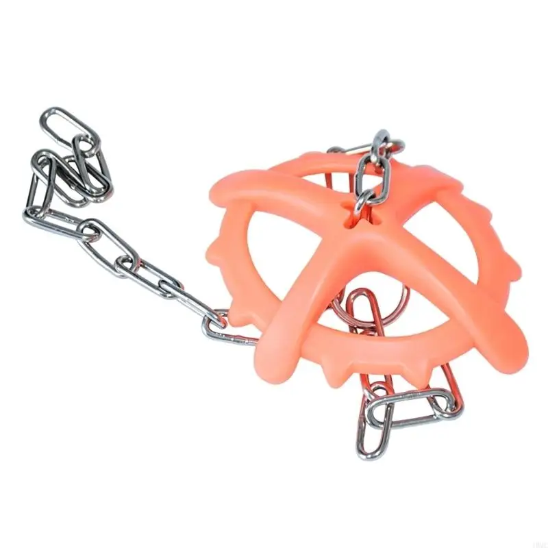 Weaning Pig Chew and Enrichment Toy with Hanging Chain, Daily Livestock Toy for Mouthing, Exploration, and Farm Use J0MC