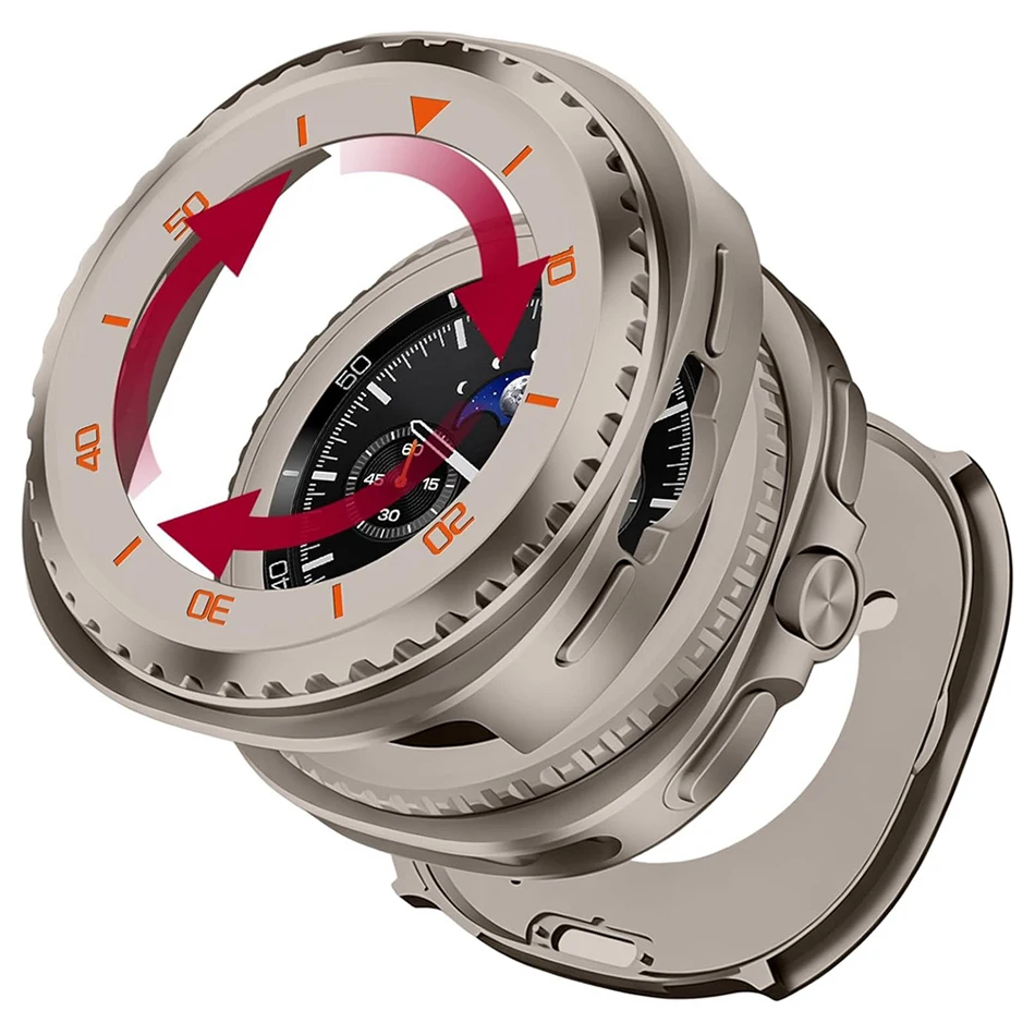 Metalowa obudowa do Samsung Galaxy Watch 8 Classic 46mm, odporna na wstrząsy, ochronna osłona, tylna obudowa PC, bumper, akcesoria do GALAXY Watch 8 Classic — zdjęcie produktu 7