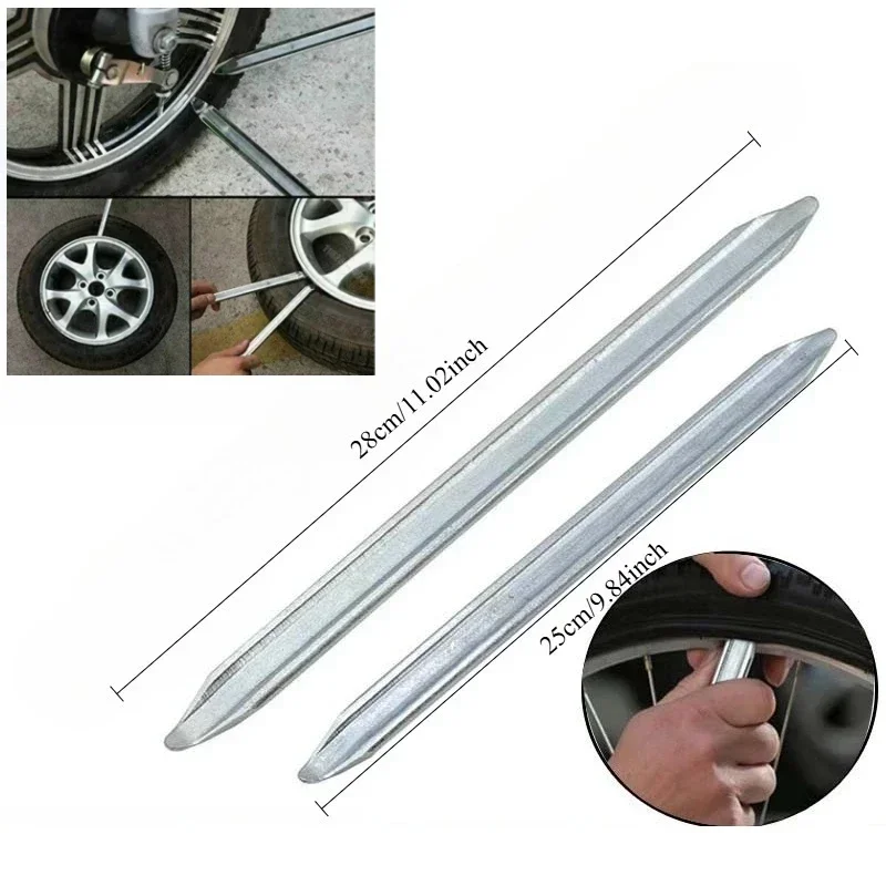 Steel Spoon Tire Iron Wheel Rim Opener for Car Motorcycle Scooter Repair 2PCS Nicw