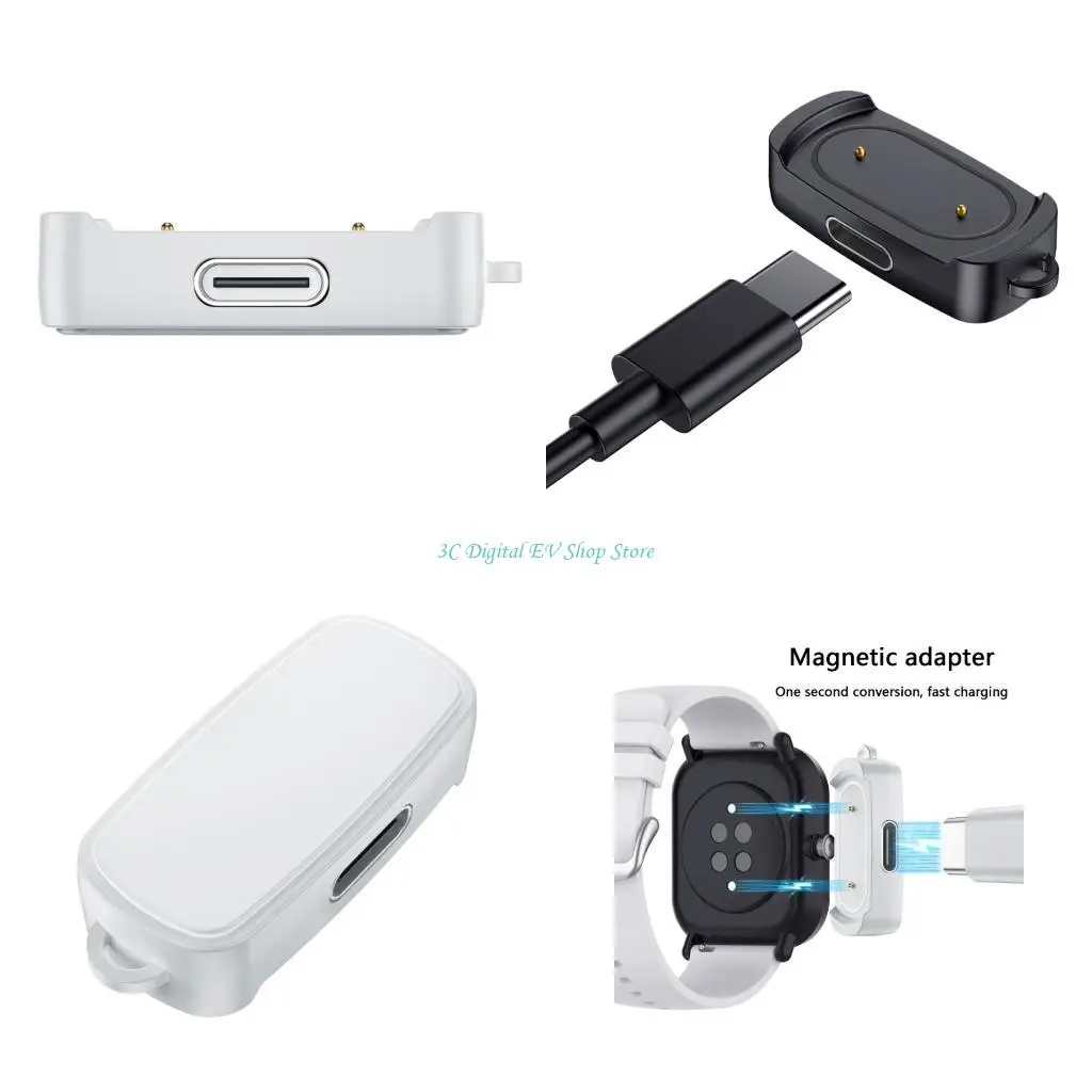 

E74D High Compatibility Efficient Charging Cord Adapter Head For GTR 2 Watch