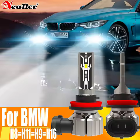 2x H11 H8 Led Fog Lights Headlight Canbus H16 H9 Car Bulb 6000K White Diode Driving Running Lamp 12v 55w For BMW F31 E83 F30 E84