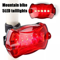 Mountain Bike, Road Bike, Bicycle Tail Light, Single Bike Tail Light, Butterfly Tail Light, 5Led Tail Light Warning Light