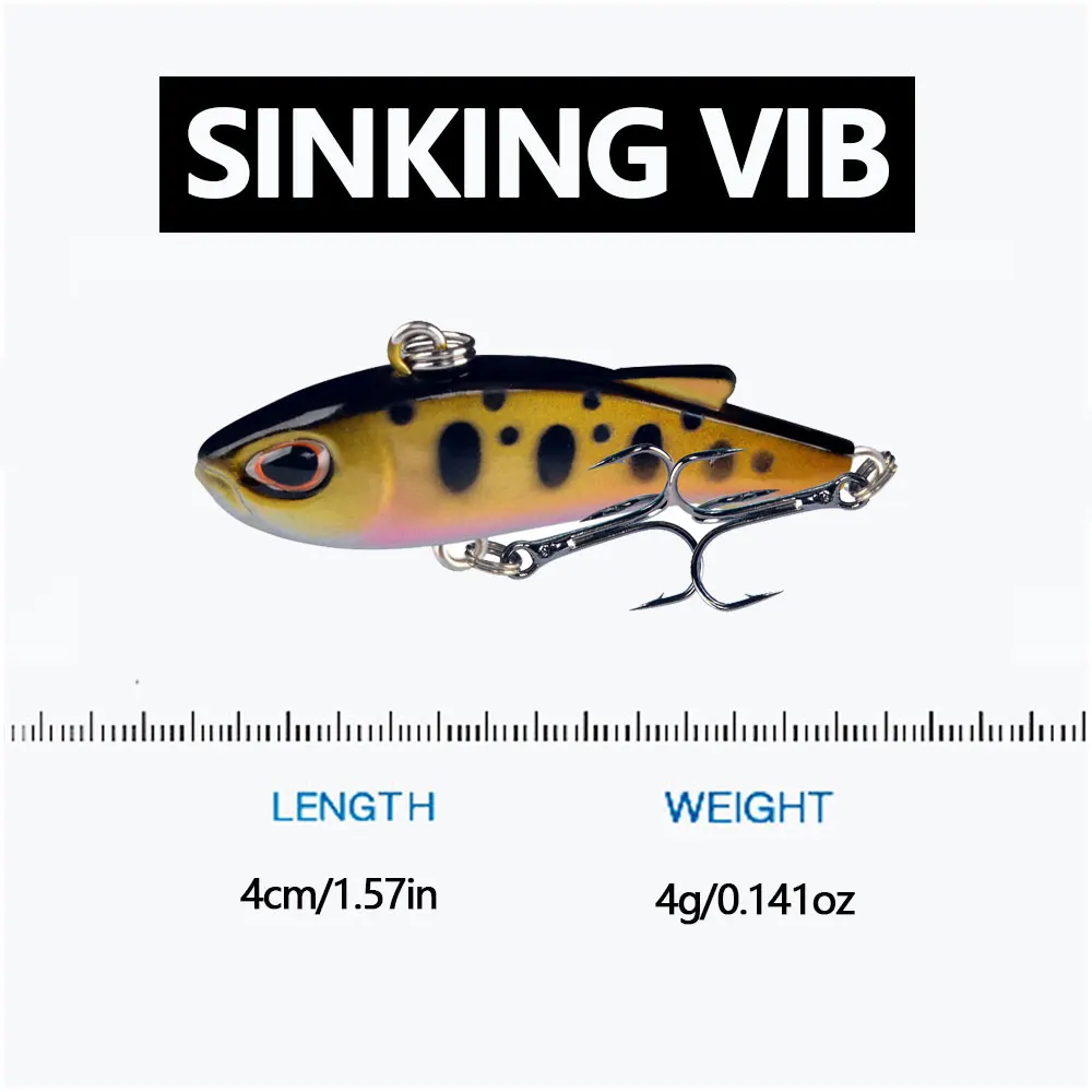 1pc Sinking VIB Lure Hard Bait Lure Freshwater Sea Fishing Bait Fishing vib lure