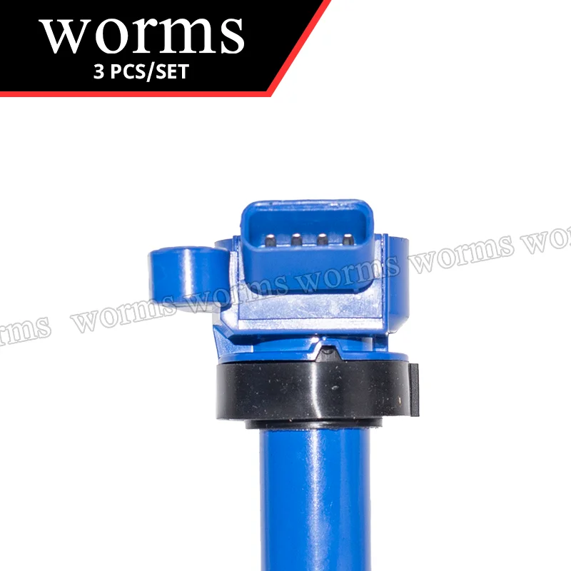 Worms Racing Ignition Coil Pack High Performance 3pcs Set For Toyota Daihatsu Max Mira Gino Move Tanto L150S ใณใคใซ 19070-97207