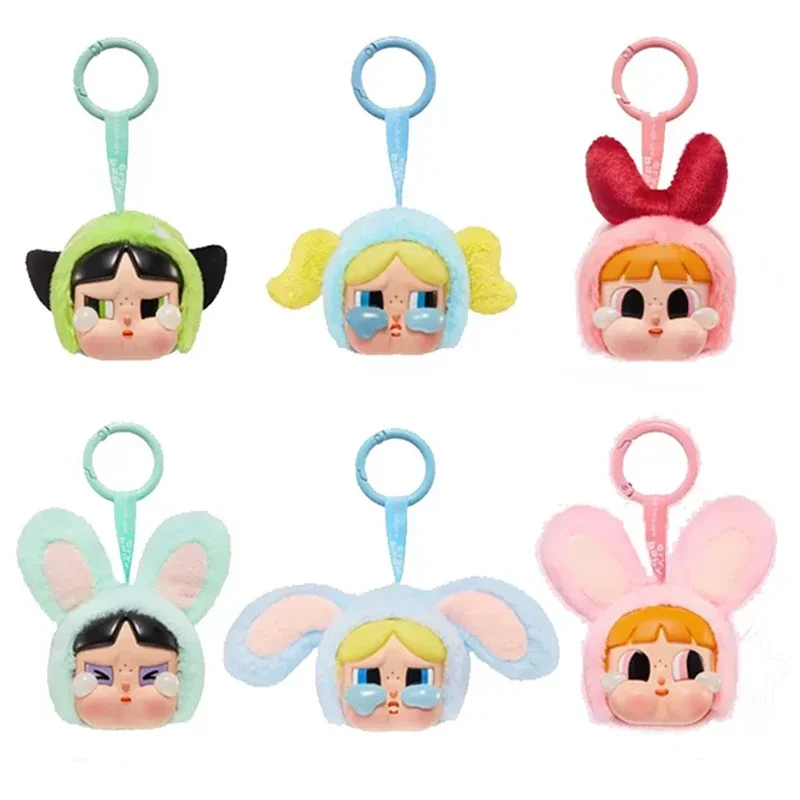 

Kawaii Cartoon The Powerpuff Girls Cosplay Series Plush Toy Decorative Keychain Cute Animals Plushie Soft Doll Bag Pendant