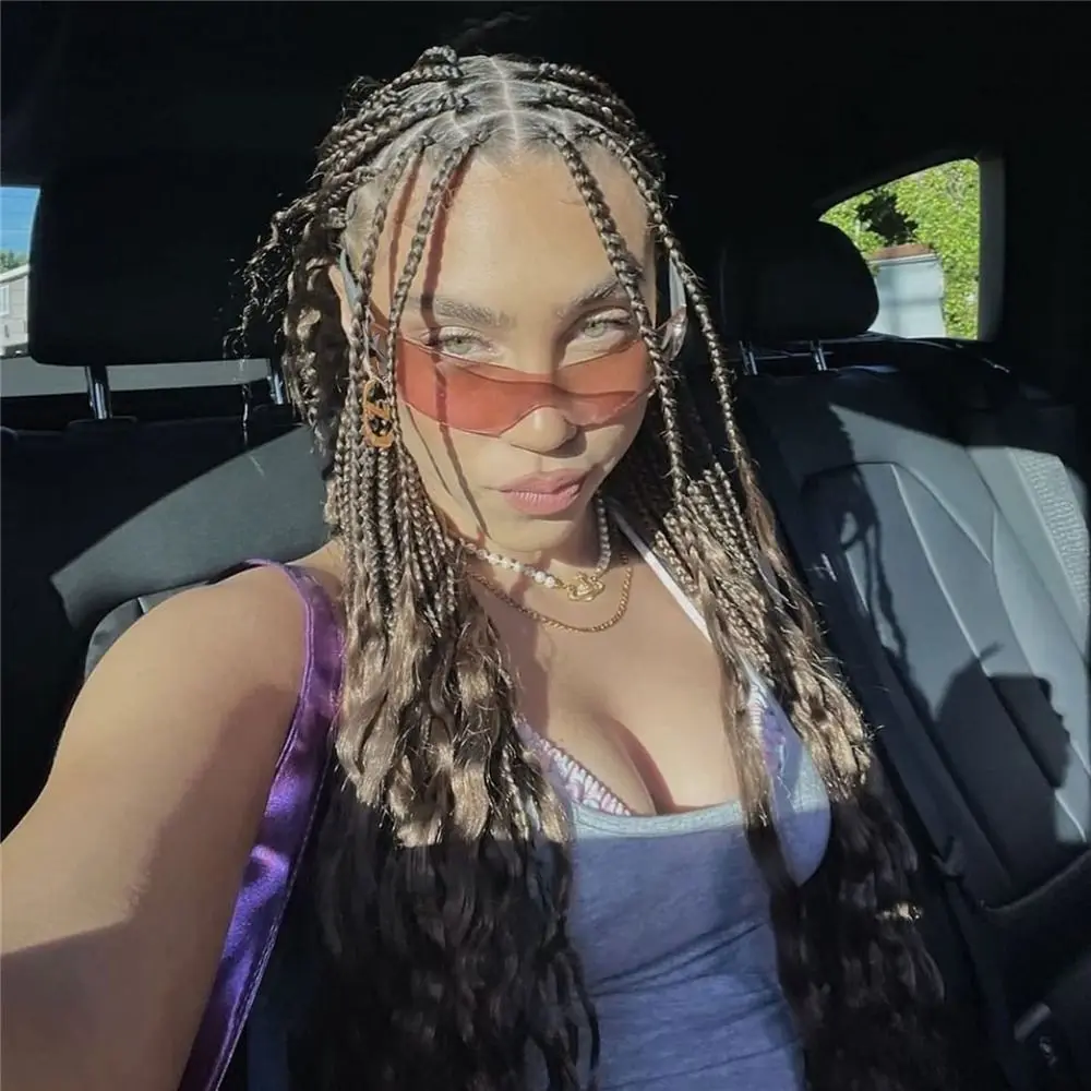 2000'S العصرية بدون شفة النظارات الشرير التفاف حول Y2K النظارات الشمسية للنساء الرجال الرياضة نظارات شمسية ظلال