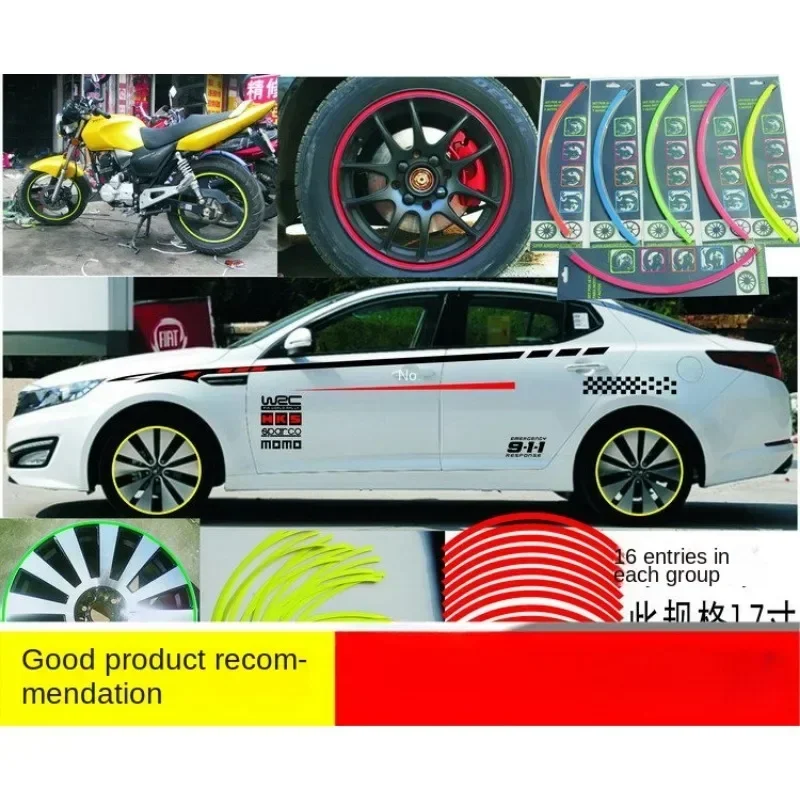 16 Pcs Strips Wheel Stickers And Decals 14 