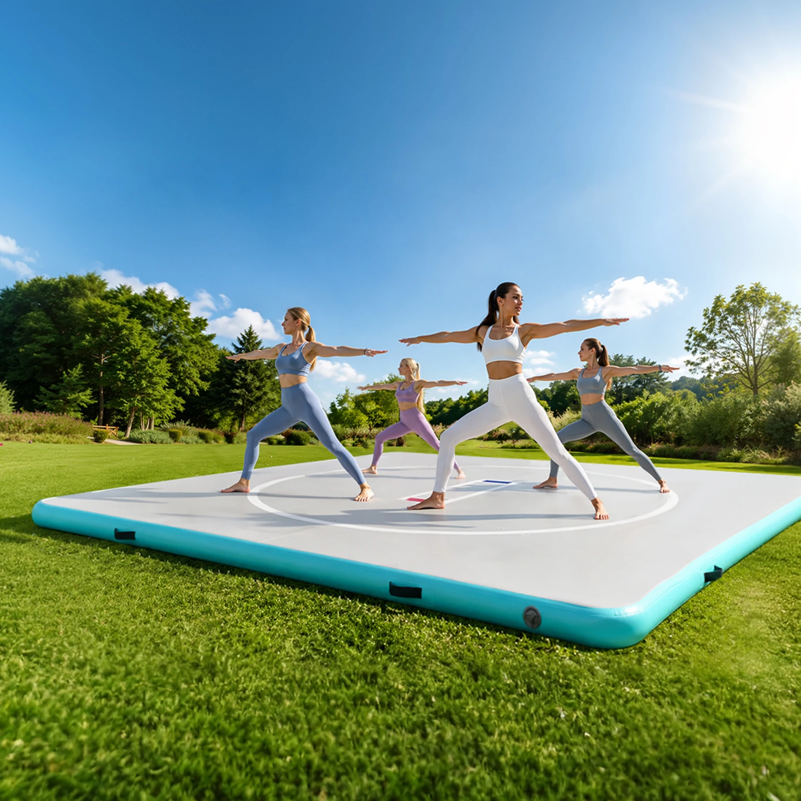 Home Gym Yoga Mat - Duża dmuchana mata do ćwiczeń 10FT