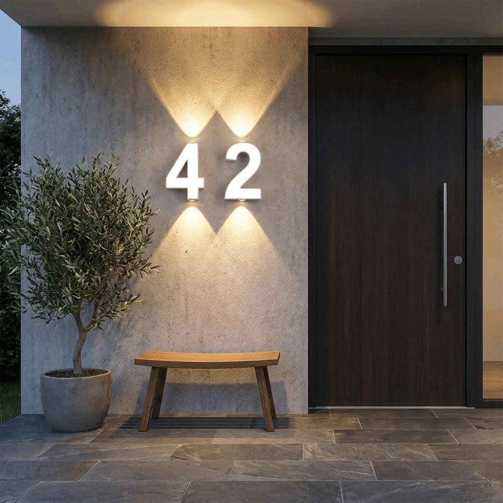 Minimalist Styling Nordic Modern LED Wall Light Clean Streamlined Outlines Simple Geometric Structure Wall-Mounted LED Light