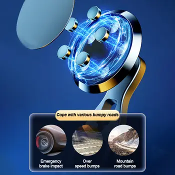 SEAMETAL 720 Otočný magnetický držák telefonu do auta Magnetický držák na telefon s GPS podporou do auta pro iPhone, Samsung, Xiaomi 10 nejlepší prodej držák telefonu w176 - №8