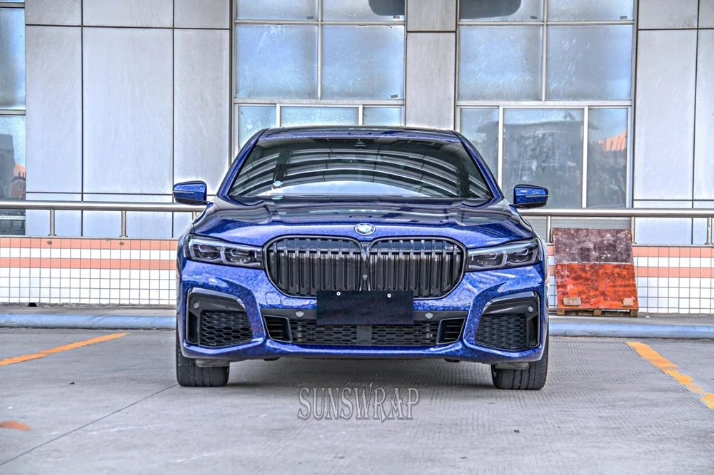 Forged Carbon Fiber Vinyl Film Self Adhesive Auto Tuning Vinyl Wrap Glossy Blue Car Body Film Motorcycle Sticker Car Accessories
