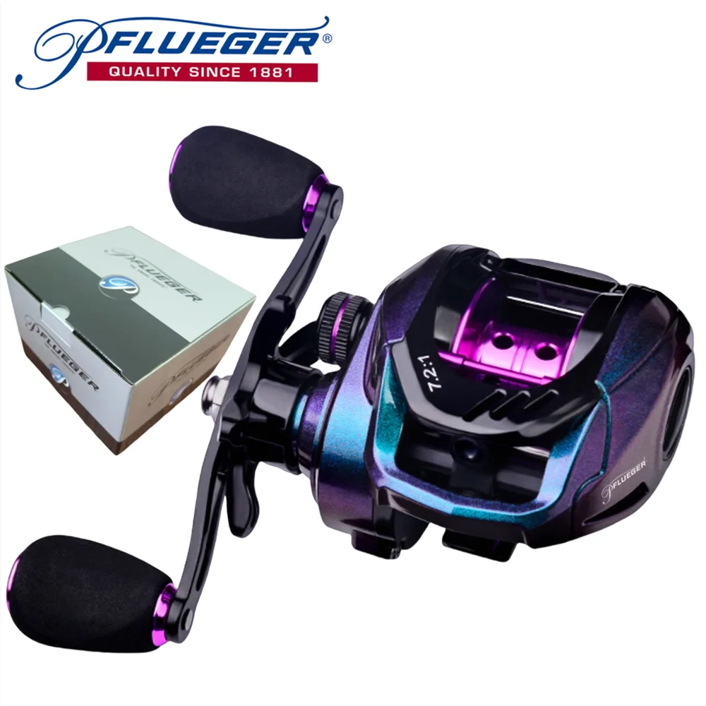 

Pflueger Waterdrop Wheel 4+1 Axis Fishing Line Wheel 7.2:1 Colorful Sea Fishing Wheel Fishing Wheel