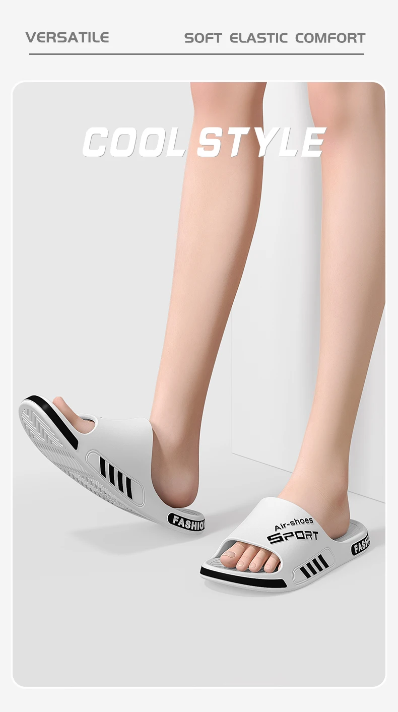 Vier-Jahreszeiten-Hausschuhe für Männer und Frauen, große Größen, PVC-Sohle, weich, rutschfest, schnelltrocknend, für Badezimmer, Innenbereich, Paar-Sandalen – Detail 2